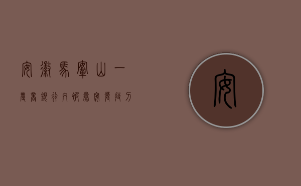 安徽马鞍山一农商银行内被曝突发持刀伤人事件 附近商家称嫌犯行凶后未逃离 多方回应